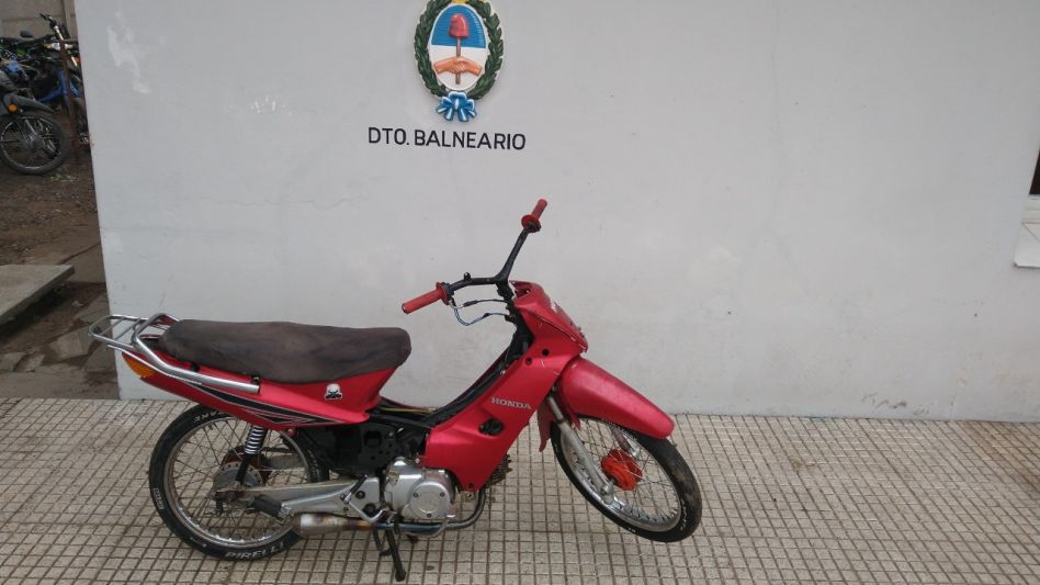  Incautaron una moto armada con el motor de otra