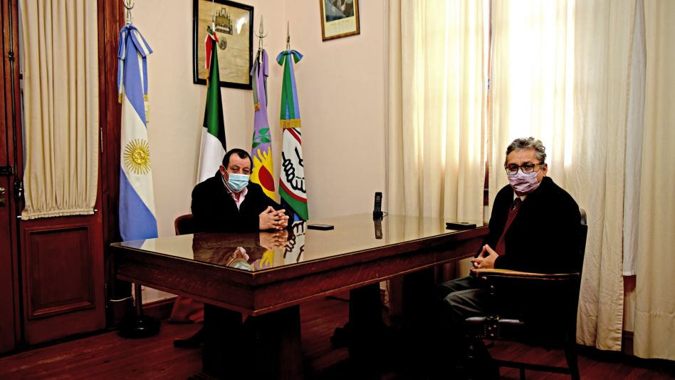 El intendente Julio  Marini recibió al Fiscal Carballo