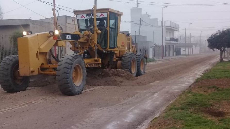 Trabajos de mejoras en calles de tierra