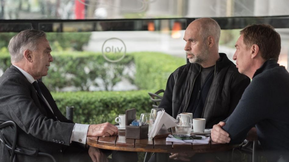 Santilli y Larreta se mostraron con Pichetto 
