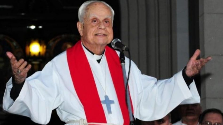 Monseñor Emilio Bianchi Di Cárcano, obispo emérito de Azul. Un día gris para la Diócesis.    