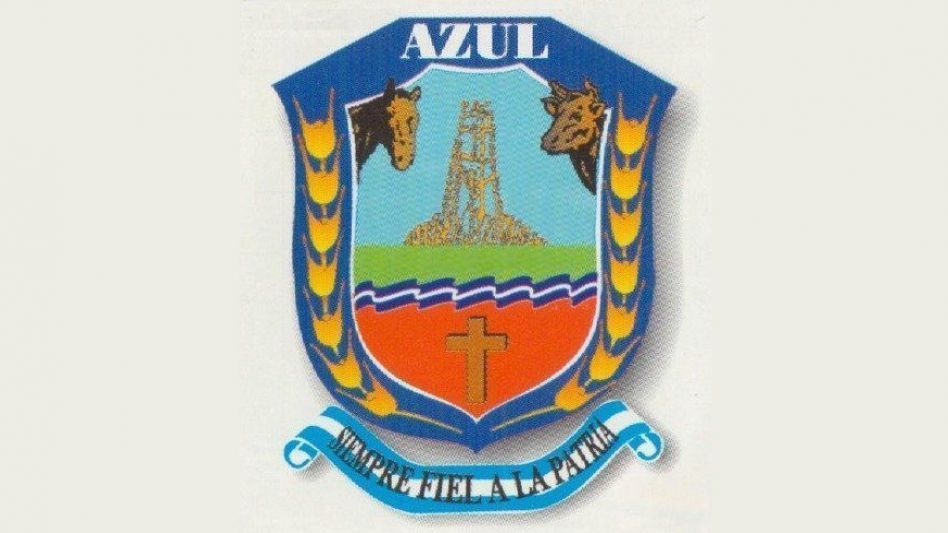 Este emblema fue diseñado por Ricardo Parpagnoli (h) y elegido por concurso. Tanto el Concejo Deliberante como el Poder Ejecutivo, aprobaron su utilización desde el 23 de enero de 1951.