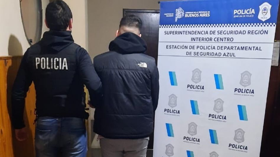 El varón acusado tiene 20 años y la mujer, 26.  FOTOS: EPDS AZUL/PBA