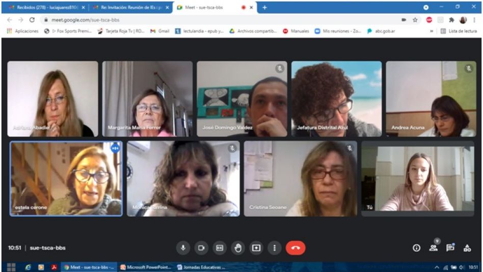 Se vienen realizando reuniones en el marco de las Jornadas pedagógicas cervantinas que se realizarán en Azul.