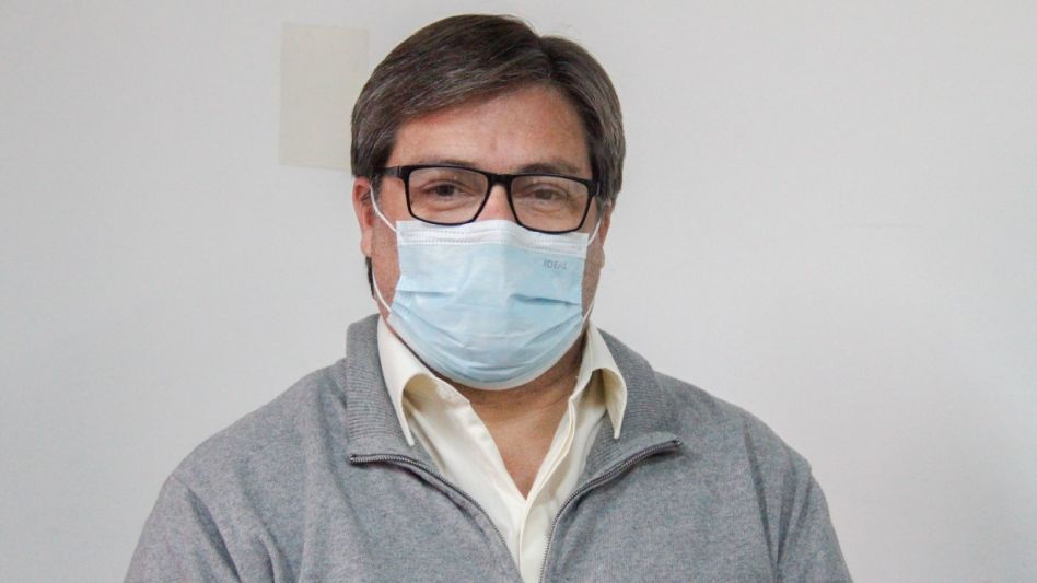 Jorge Ferrarello y Lorena Mandagarán, precandidatos a concejal en primer término y a senadora provincial en segundo lugar respectivamente por la Lista 3 Dar El Paso. ANGIE DÍAZ JACQUOT  
