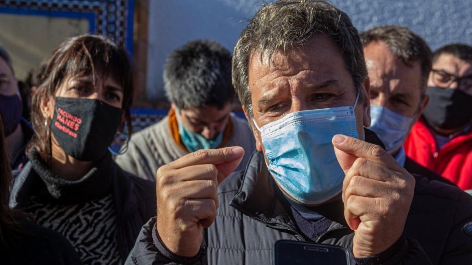 Facundo Manes durante la rueda de prensa que brindó en el Cantoncillo de Santa Margarita NICOLAS MURCIA