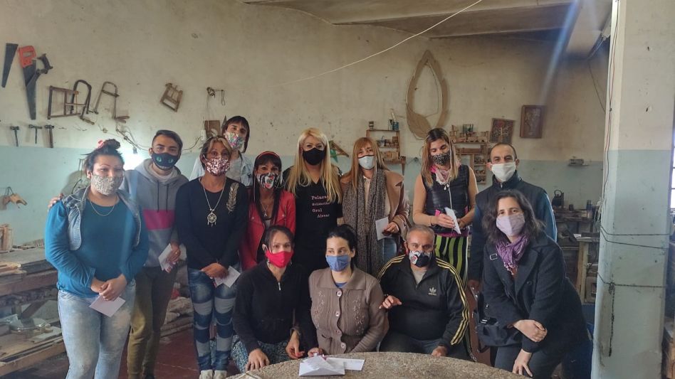 En la Unidad 2 de Sierra Chica se desarrolló un taller solidario. PRENSA SPB