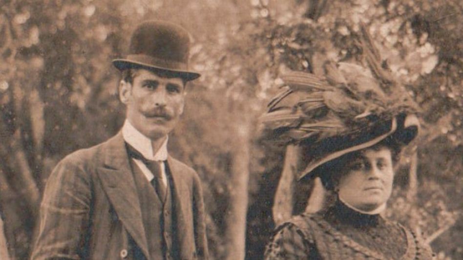 José María Darhanpé junto a su esposa Amalia O?Connor.