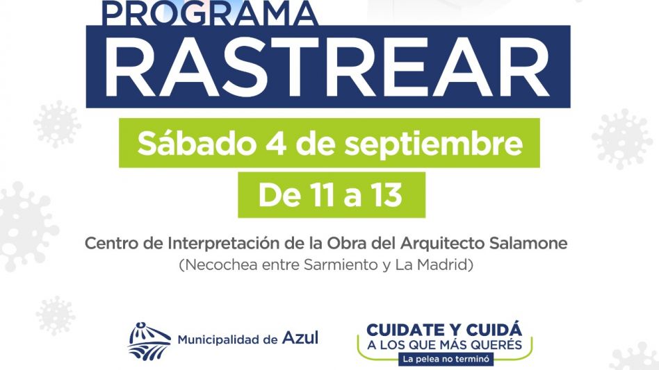 El Rastrear se realizará este sábado