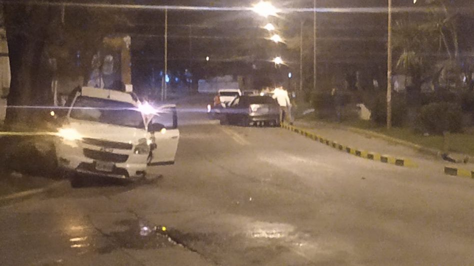 Fuerte choque en la madrugada de sábado