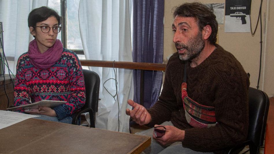 Rocío Bilbao y Alejandro Luján cuando visitaron la redacción de diario EL TIEMPO. FOTO: NICOLAS MURCIA
