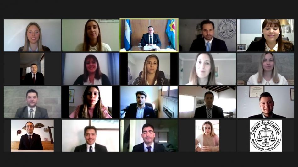 En el Colegio de Abogados del Departamento Judicial de Azul, el pasado martes 24 de agosto, se tomó juramento a nuevos profesionales. PRENSA COLEGIO DE ABOGADOS