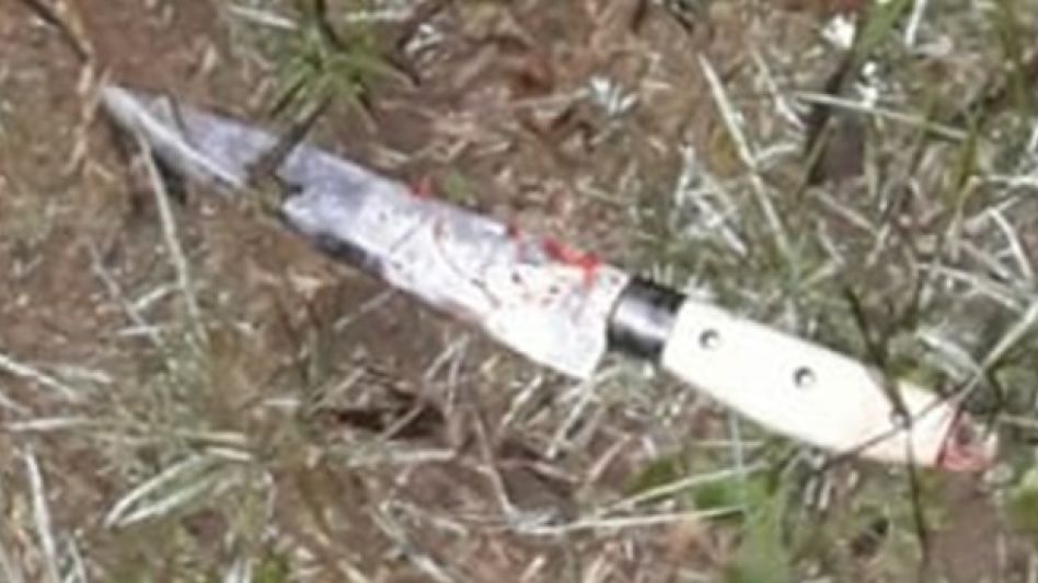  El arma blanca que fuera recogida en el marco de este hecho, que según se confirmó será materia de un futuro debate.  ARCHIVO/POLICÍA COMUNAL TAPALQUÉ