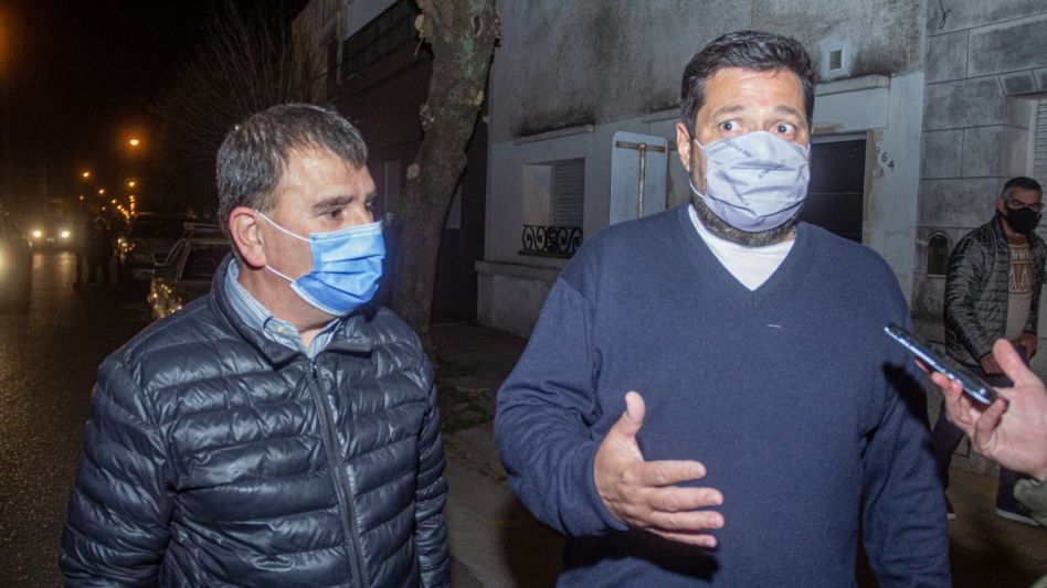 Alejandro Vieyra y Hernán Bertellys, hablando anoche sobre estas PASO perdidas. FOTO: NICOLAS MURCIA