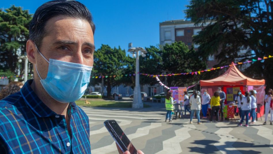 El Dr. Martín Maraschio cuando dialogó con este diario durante la jornada organizada por la Dirección de Atención Primaria de la Salud. NICOLAS MURCIA