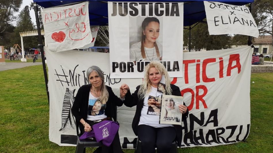 Patricia Nasutti y María de los Ángeles ?Mara? Zárate. Las madres de Úrsula Bahillo y Eliana Mendilaharzu, dos jóvenes víctimas de femicidios. FOTOS GENTILEZA: SOMOS NOTICIAS