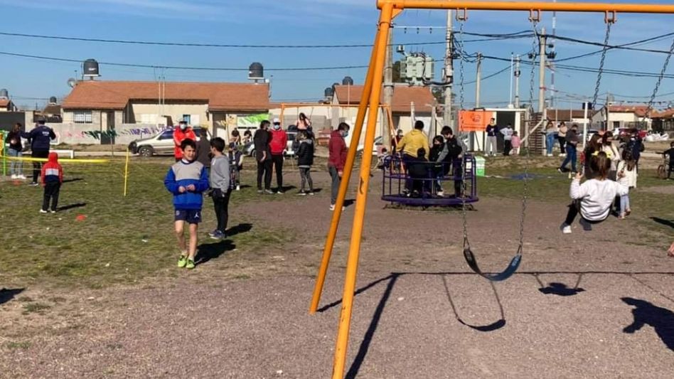 La plaza del barrio donde se celebrará el encuentro, este domingo.  