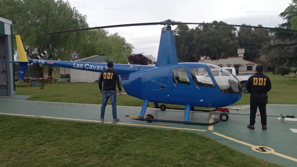 El helicóptero utilizado para cazar.