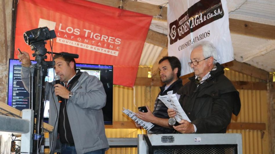 Juan I. Goenaga liderando las ventas de Los Tigres junto a Nicolás y Juan Adolfo Lafontaine en la SR de Azul. 
