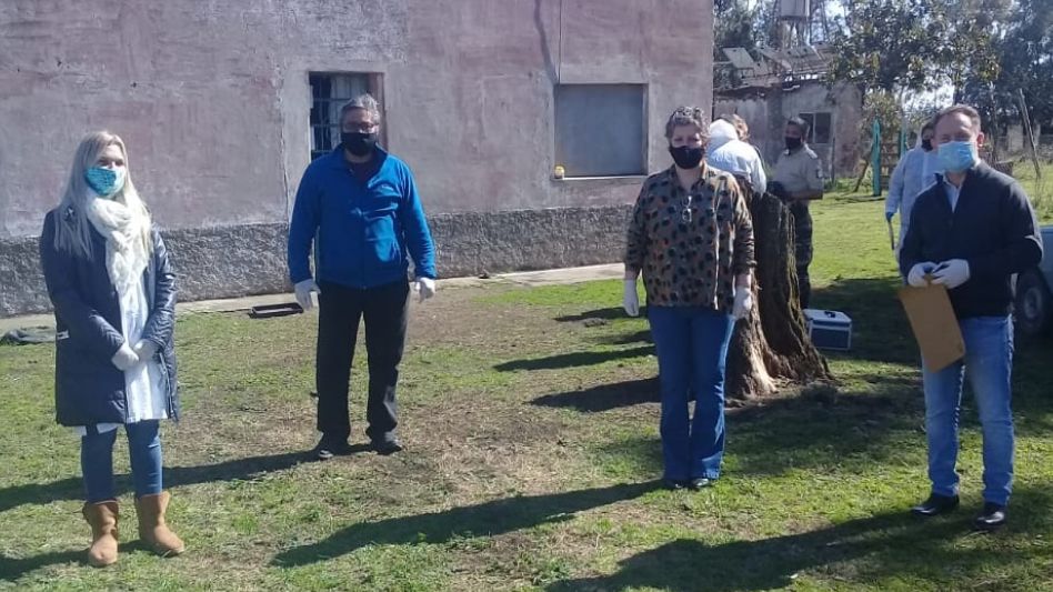 En el establecimiento rural San Gerónimo, el escenario de este homicidio, se había realizado el mes pasado la reconstrucción del hecho sucedido en agosto del año anterior. UFI 2