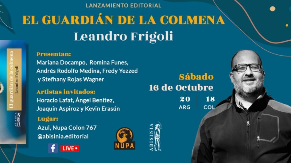 Leandro Frígoli es el autor del poemario que se presentará en el NUPA.  
