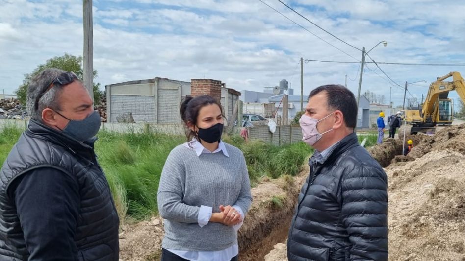 Extensión de la red cloacal en Villa Mitre