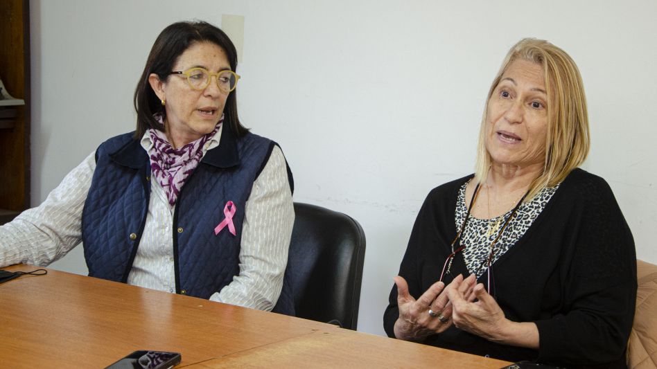 Graciela Nogal y Silvia Battafarano el día que visitaron la redacción de diario EL TIEMPO.    NACHO CORREA