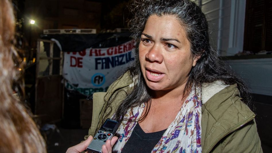 Hablan de salir del plan social y a los que trabajamos para eso no nos dan la posibilidad, expresó Griselda Altamirano, referente de la Corriente 1° de Mayo. NACHO CORREA