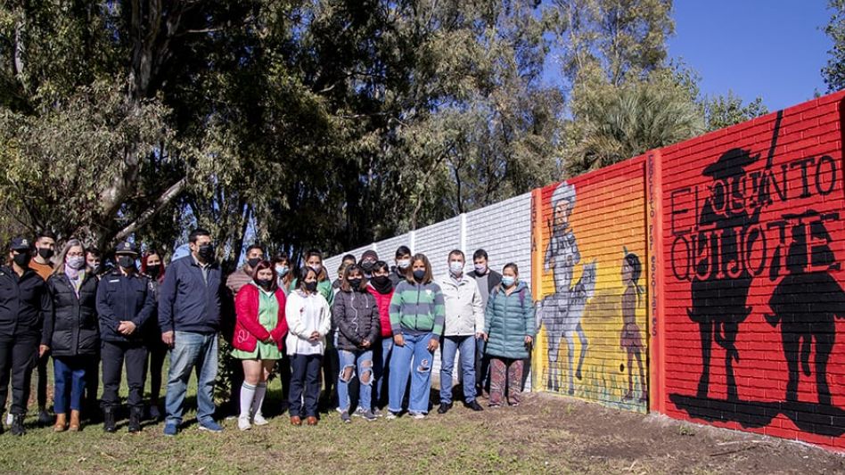 XV Festival Cervantino: Inauguración de un mural realizado por alumnos del Instituto San Francisco