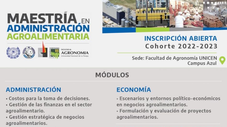 "Maestría en Administración Agroalimentaria"