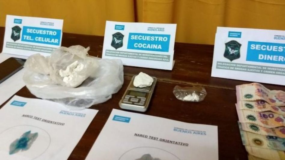 Una persecución policial derivó en el arresto del imputado, el 17 de enero del año pasado.   ARCHIVO/DROGAS ILÍCITAS AZUL/PBA   