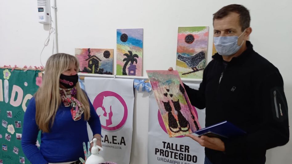 "Bali" Bucca en Urdampilleta: Visitó  el Taller Protegido y la Casa Hogar para adultos mayores