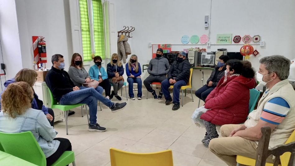 "Bali" Bucca en Urdampilleta: Visitó  el Taller Protegido y la Casa Hogar para adultos mayores