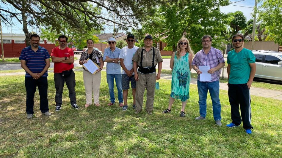 El encuentro que integrantes del frente Dar el Paso Juntos tuvieron con vecinos del barrio Güemes.