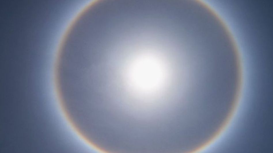 ¿Qué es un halo solar? el fenómeno que sorprendió a los porteños