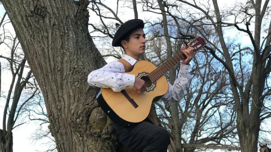 Con su porte gauchesco, mencionó que tengo muchos sueños con la música.   GENTILEZA MARTÍN PEREYRA    