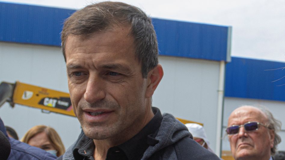 Eduardo Bali Bucca durante la visita realizada días atrás a esta ciudad. NICOLÁS MURCIA