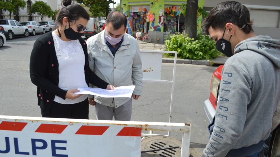 Trabajos en los desagües pluviales de la ciudad