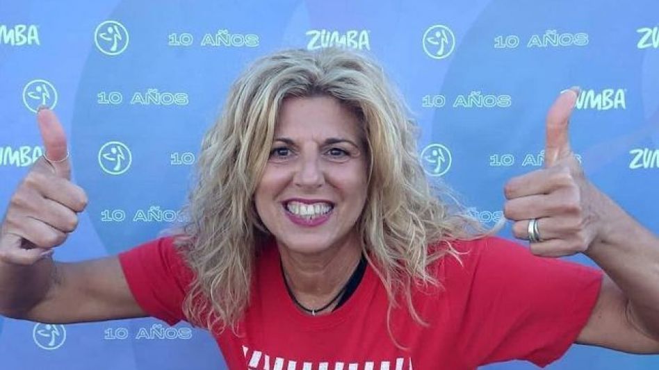 Gabriela Bazzano con el resto de las instructoras de zumba.   GENTILEZA GABRIELA BAZZANO 
