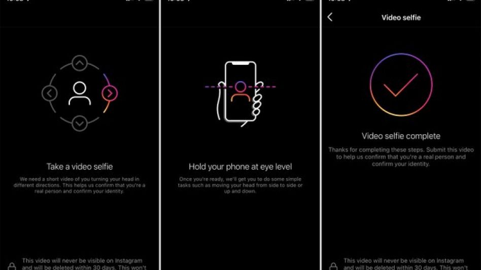 Instagram está pidiendo a algunos usuarios que confirmen su identidad con un video selfie
