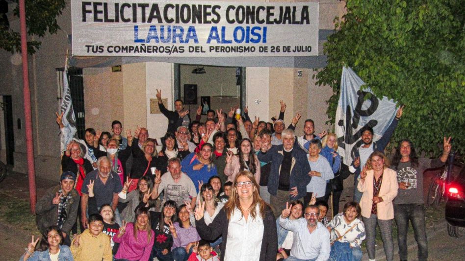 Laura Aloisi, secretaria de la Mujer del Partido Justicialista de Azul y concejala electa del Frente de Todos. FOTOS PRENSA PERONISMO 26 DE JULIO