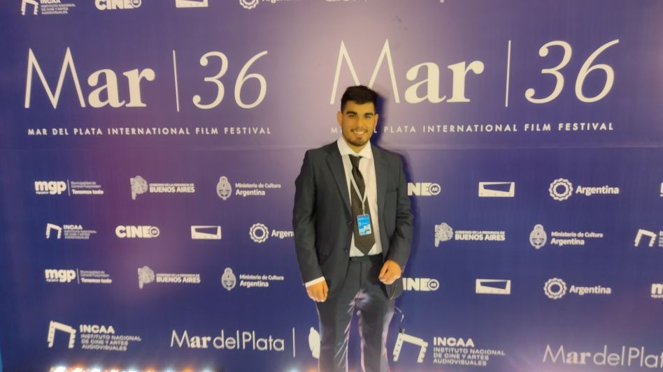 El azuleño en el 36° Festival Internacional de Cine de Mar del Plata, que culmina el próximo fin de semana.     GENTILEZA EMILIANO SILVA  