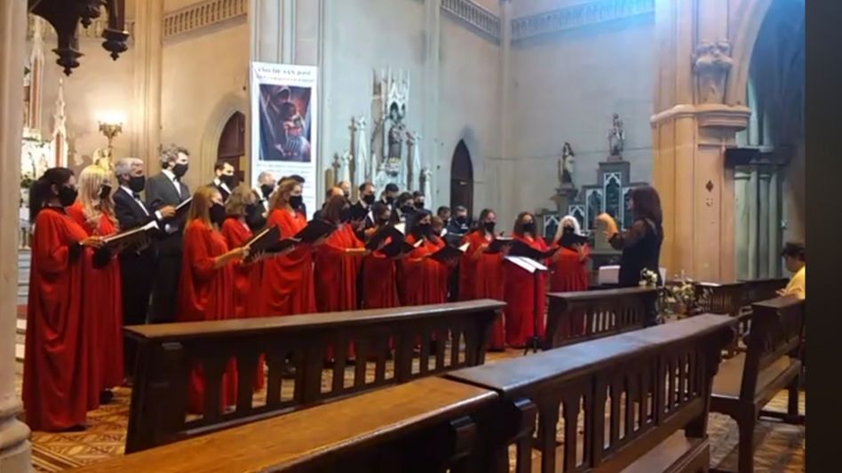 Las voces del Coro estable de Tandil 