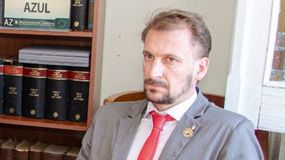 Lucas Moyano, el fiscal que intervino en este juicio por un caso de abigeato que se tradujo en la condena para un olavarriense.  NACHO CORREA/ARCHIVO/EL TIEMPO