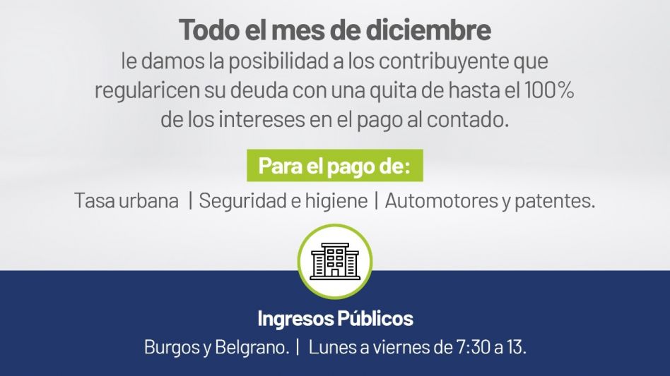Descuentos por pago de tasas