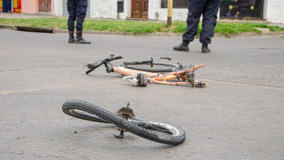 Siniestro de tránsito en 25 de Mayo y Corrientes