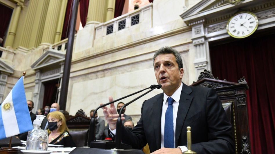 Diputados: Massa fue reelecto presidente por unanimidad de votos afirmativos