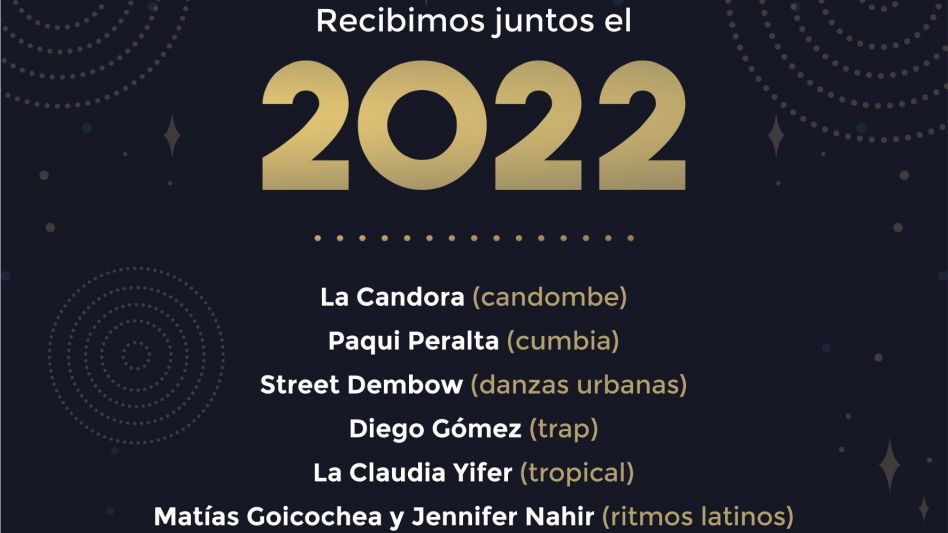 Azul recibirá el 2022 con variados espectáculos