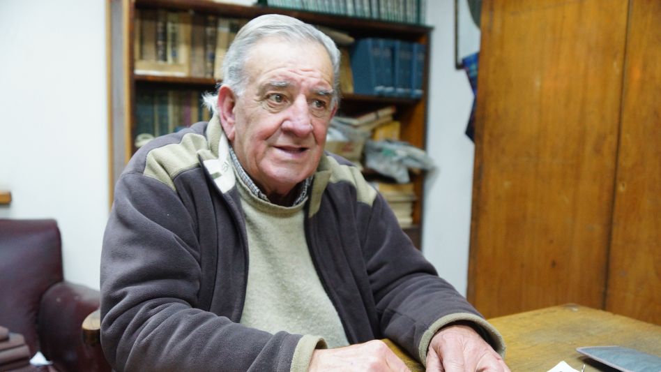 Arturo Héctor Tavieres durante la entrevista con EL TIEMPO de agosto de 2014. El querido ?Pocho? falleció el domingo a los 86 años. 