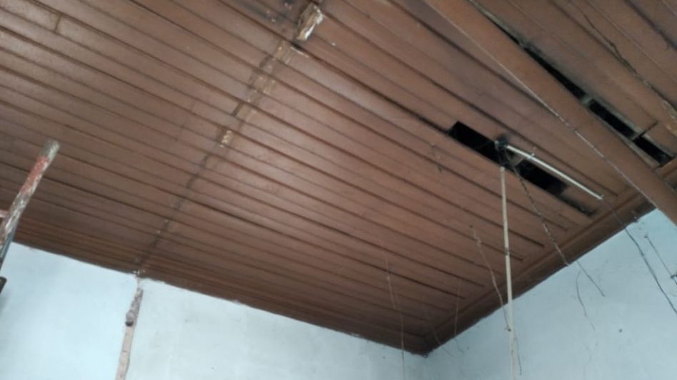 Parte de las remodelaciones que se están llevando a cabo hace tres meses en las instalaciones de Avenida Mitre 482.  GENTILEZA RUBEN ESCUDERO 